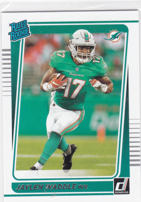 2021 Donruss #263 Jaylen Waddle Rated Rookie Miami Dolphins