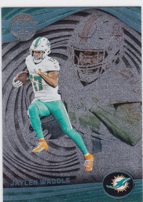 2023 Illusions #68 Jaylen Waddle Dots Trophy Collection Miami Dolphins