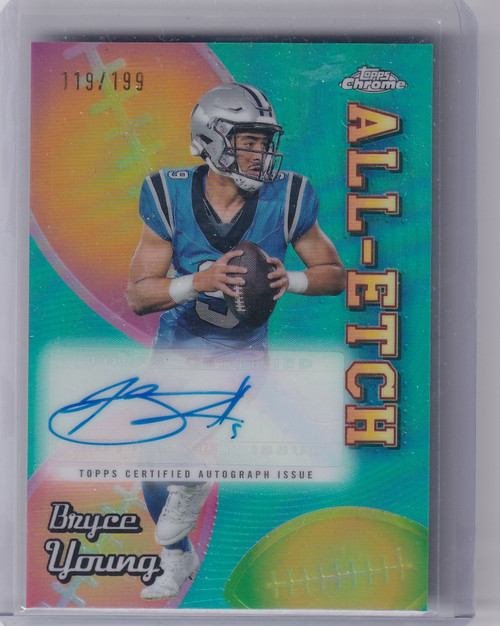 2024 Topps Chrome Auto 119/199 Bryce Young - Carolina Pathers