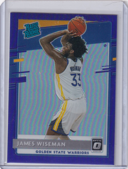2020-21 Panini Donruss Optic Purple #152 James Wiseman - Golden State Warriors