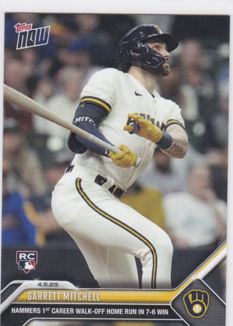 2023 TOPPS NOW #56 GARRETT MITCHELL- MILWAUKEE BREWERS