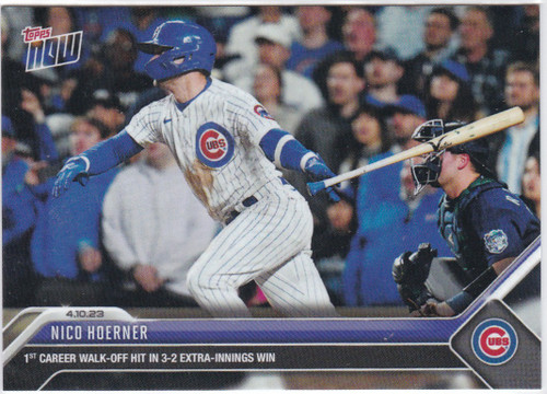 2023 TOPPS NOW #91 NICO HOERNER- CHICAGO CUBS