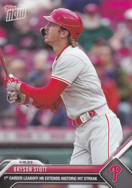 2023 TOPPS NOW #135 BRYSON STOTT- PHILADELPHIA PHILLIES
