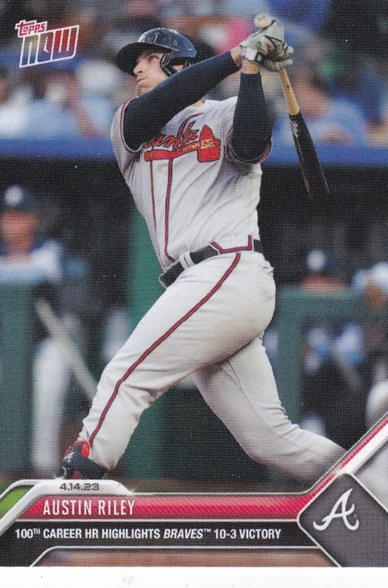 2023 TOPPS NOW #121 AUSTIN RILEY- ATLANTA BRAVES