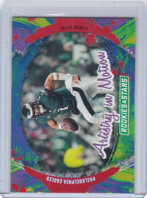 2024 Rookies and Stars Artistry in Motion Red #AIM-JHS Jalen Hurts - Eagles