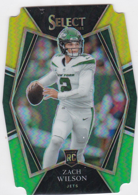 2021 Panini Select #144 Zach Wilson RC Die Cut New York Jets