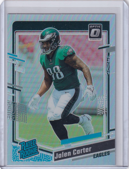 2023 Panini Donruss Optic Silver Holo #281 Jalen Carter - Philadelphia Eagles