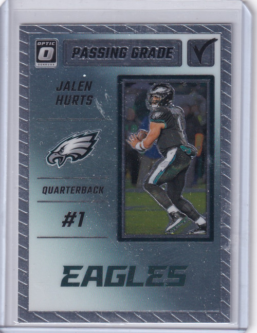2023 Panini Donruss Optic Passing Grade #PG-JH Jalen Hurts - Philadelphia Eagles