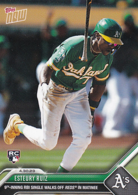 2023 TOPPS NOW #211 ESTEURY RUIZ- OAKLAND ATHELTICS