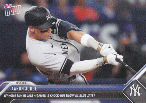 2023 TOPPS NOW #304 AARON JUDGE- NEW YORK YANKEES