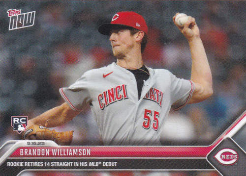 2023 TOPPS NOW #301 BRANDON WILLIAMSON- CINCINNATI REDS