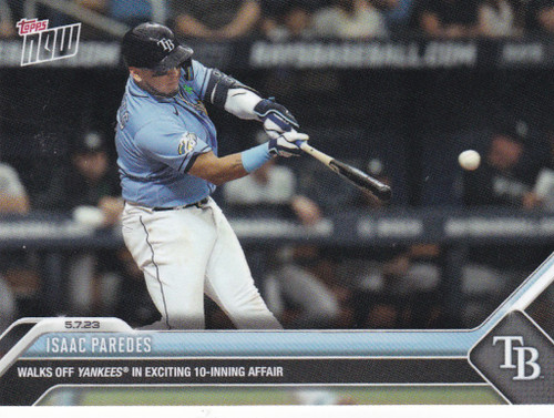 2023 TOPPS NOW #248 ISAAC PAREDES- TAMPA BAY RAYS