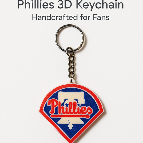 Philadelphia Phillies 3D Bell Logo Keychain MLB Baseball Fan Gift Key Ring Philadelphia Phillies 3D Bell Logo Keychain MLB Baseball Fan Gift Key Ring