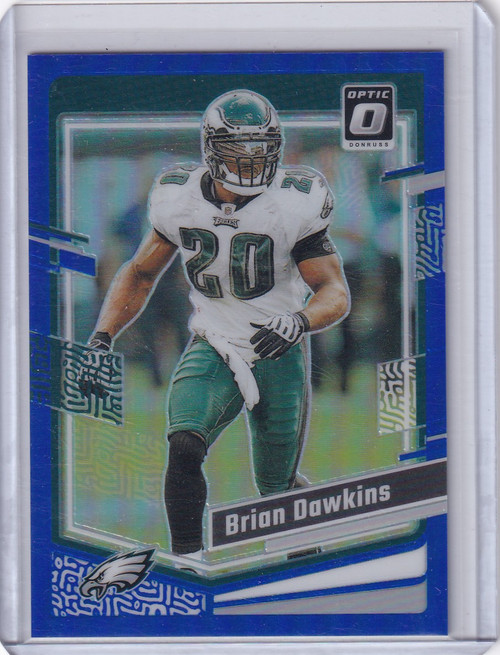 2023 Panini Donruss Optic Blue 73/199 #154 Brian Dawkins - Philadelphia Eagles