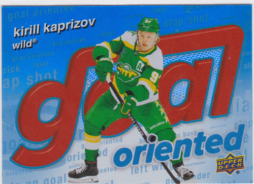 2025-26 Upper Deck #GO-4 Kirill Kaprizov Goal Oriented Minnesota Wild