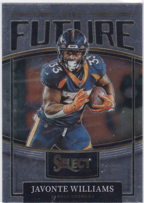 2022 Panini Select #SF-22 Javonte Williams Future Denver Broncos