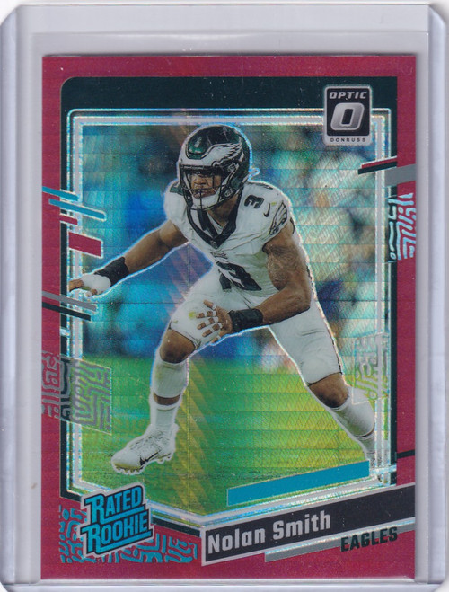 2023 Panini Donruss Optic Red Hyper #283 Nolan Smith - Philadelphia Eagles