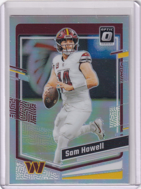 2023 Panini Donruss Optic Holo #198 Sam Howell - Washington Commanders