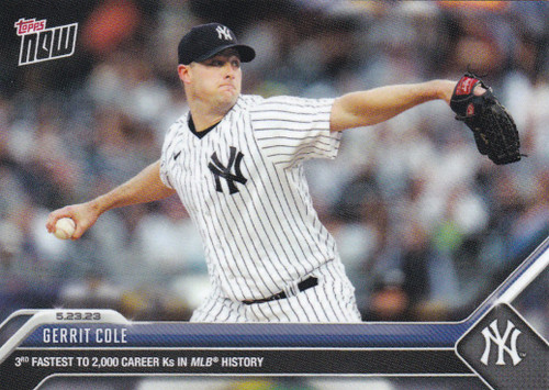 2023 TOPPS NOW #335 GERRIT COLE- NEW YORK YANKEES