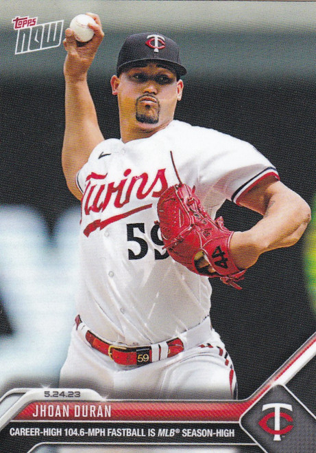 2023 TOPPS NOW #341 JHOAN DURAN- MINNESOTA TWINS