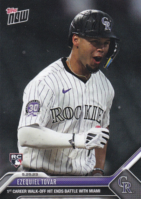 2023 TOPPS NOW #345 EZEQUIEL TOVAR- COLORADO ROCKIES