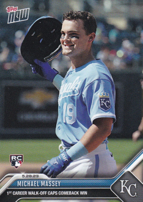 2023 TOPPS NOW #354 MICHAEL MASSEY- KANSAS CITY ROYALS