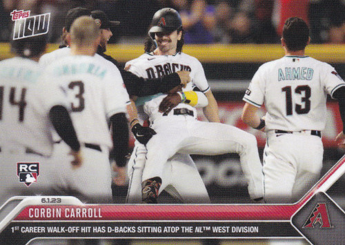 2023 TOPPS NOW #375 CORBIN CARROLL- ARIZONA DIAMONDBACKS