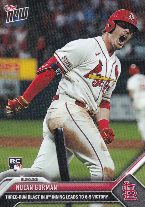 2023 TOPPS NOW #322 NOLAN GORMAN- ST LOUIS CARDINALS