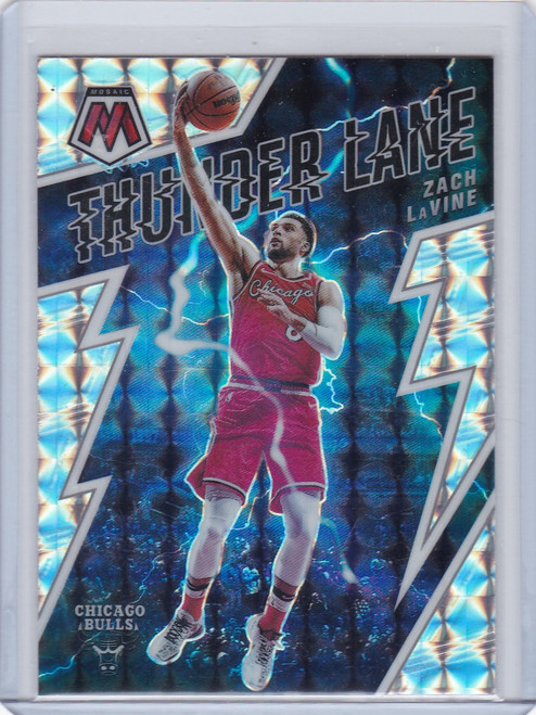 2021 MOSAIC #10 ZACH LAVINE THUNDER LANE REACTIVE- CHICAGO BULLS
