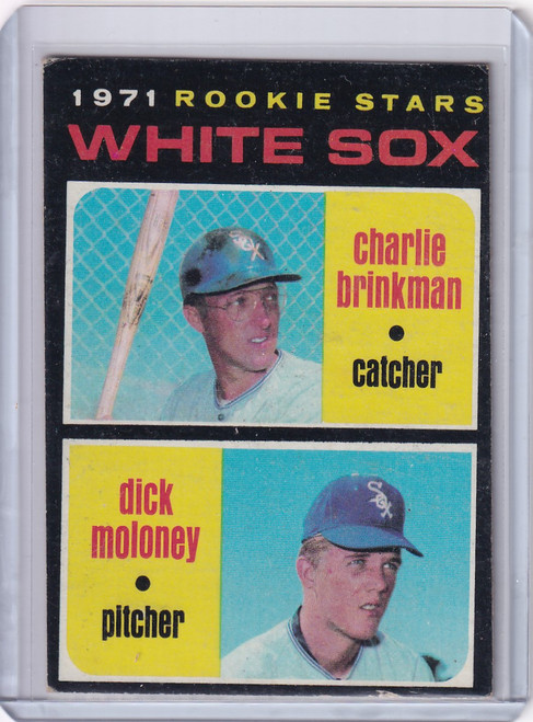1971 Topps Baseball #13 White Sox Rookies - Charlie Brinkman / Dick Moloney RC