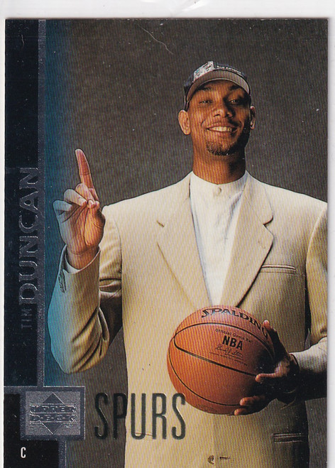 1997 UPPER DECK #114 TIM DUNCAN- SAN ANTONIO SPURS