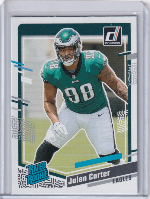 2023 Panini Donruss Rated Rookie #381 Jalen Carter - Philadelphia Eagles