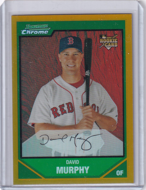 2007 Bowman Chrome Gold Refractor 8/50 #209 David Murphy - Boston Red Sox
