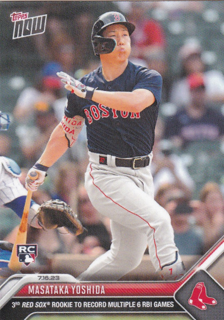 2023 TOPPS NOW #576 MASATAKA YOSHIDA- BOSTON RED SOX
