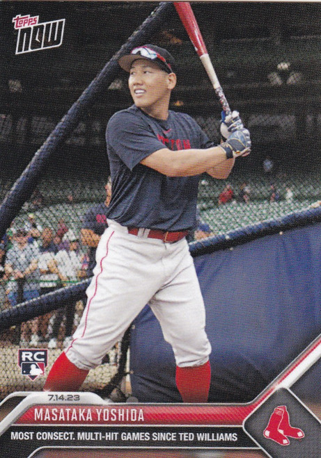 2023 TOPPS NOW #566 MASATAKA YOSHIDA- BOSTON RED SOX