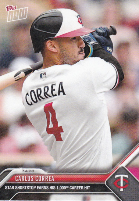 2023 TOPPS NOW #524 CARLOS CORREA- MINNESOTA TWINS