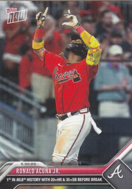 2023 TOPPS NOW #515 RONALD ACUNA JR- ATLANTA BRAVES