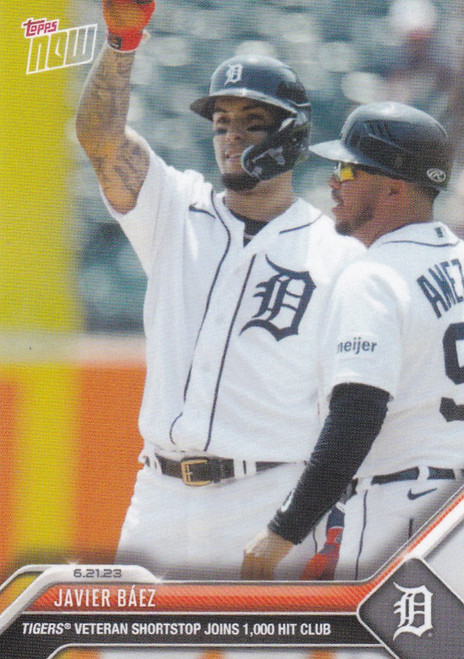 2023 TOPPS NOW #475 JAVIER BAEZ- DETROIT TIGERS