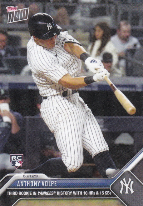 2023 TOPPS NOW #476 ANTHONY VOLPE- NEW YORK YANKEES