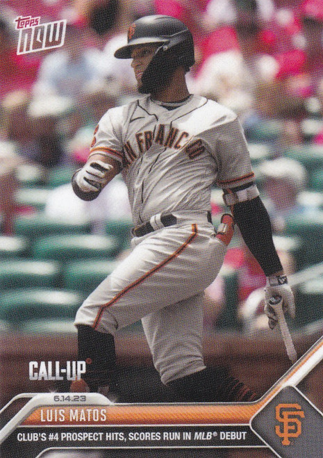 2023 TOPPS NOW #443 LUIS MATOS- SAN FRANCISCO GIANTS