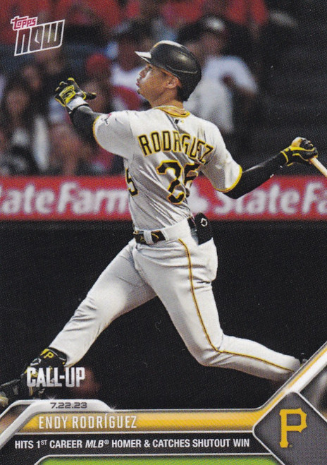 2023 TOPPS NOW #603 ENDY RODRIGUEZ- PITTSBURGH PIRATES