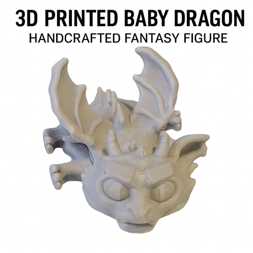 3D Printed Baby Gargoyle Figure – Articulated Fantasy Collectible
