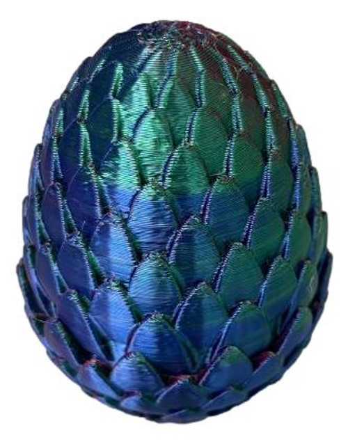 3D Printed  Mystic Dragon Egg Storage Container – Green/Blue/Red