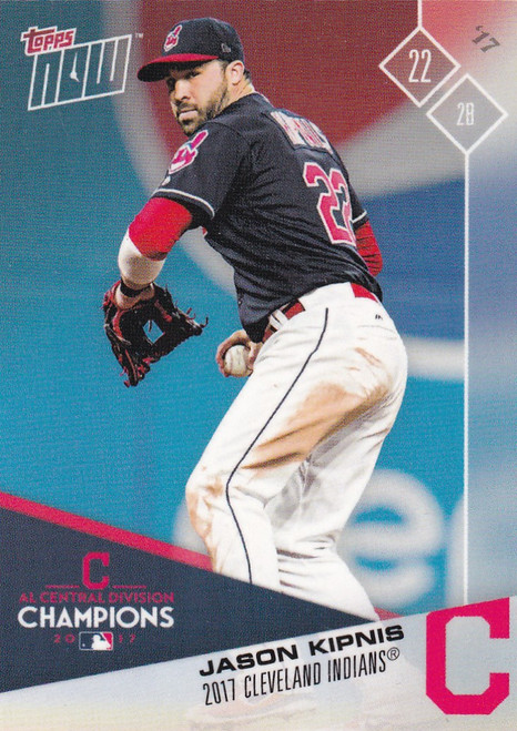 2017 TOPPS NOW POST SEASON #PS-45 JASON KIPNIS- CLEVELAND INDIANS
