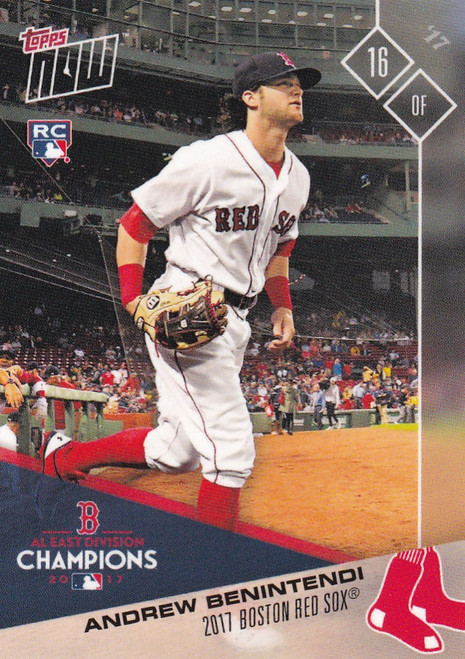 2017 TOPPS NOW POST SEASON #PS-61 ANDREW BENINTENDI- BOSTON RED SOX