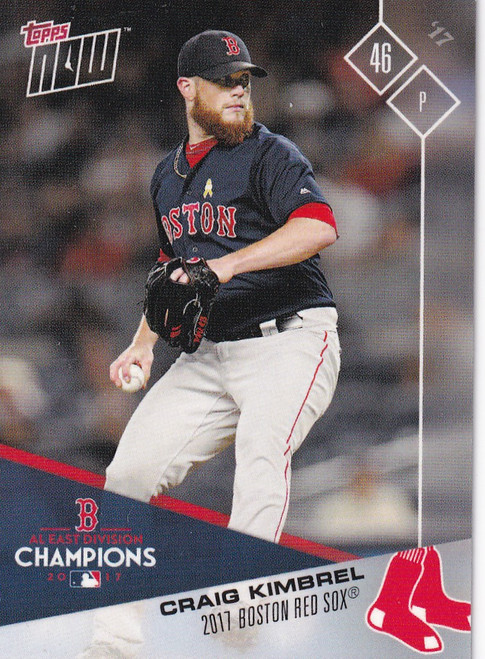 2017 TOPPS NOW POST SEAOSN #PS-70 CRAIG KIMBREL- BOSTON RED SOX