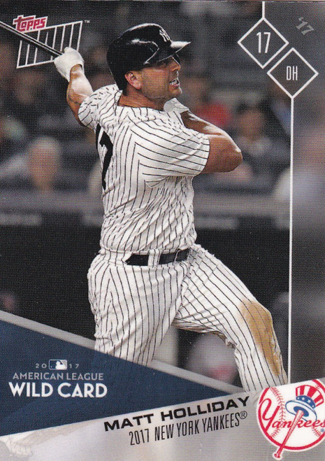 2017 TOPPS NOW POST SEASON #PS-86 MATT HOLLIDAY- NEW YORK YANKEES