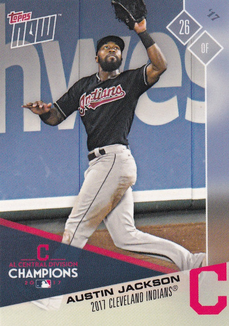 2017 TOPPS NOW POST SEASON #PS-41 AUSTIN JACKSON- CLEVELAND INDIANS
