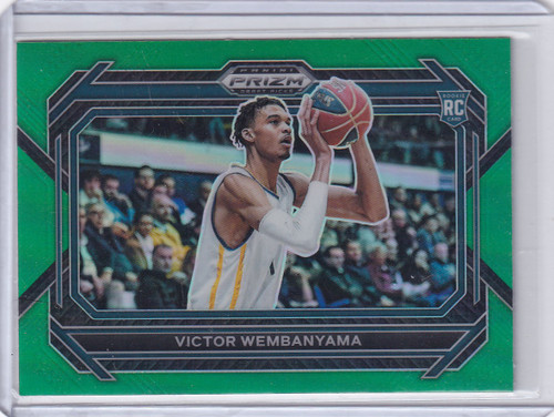 2023 PRIZM DRAFT PICK #2 VICTOR WEMBANYAMA GREEN- SAN ANTONIO SPURS