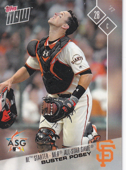 2017 TOPPS NOW ALL STAR #AS-5 BUSTER POSEY- SAN FRANCISCO GIANTS